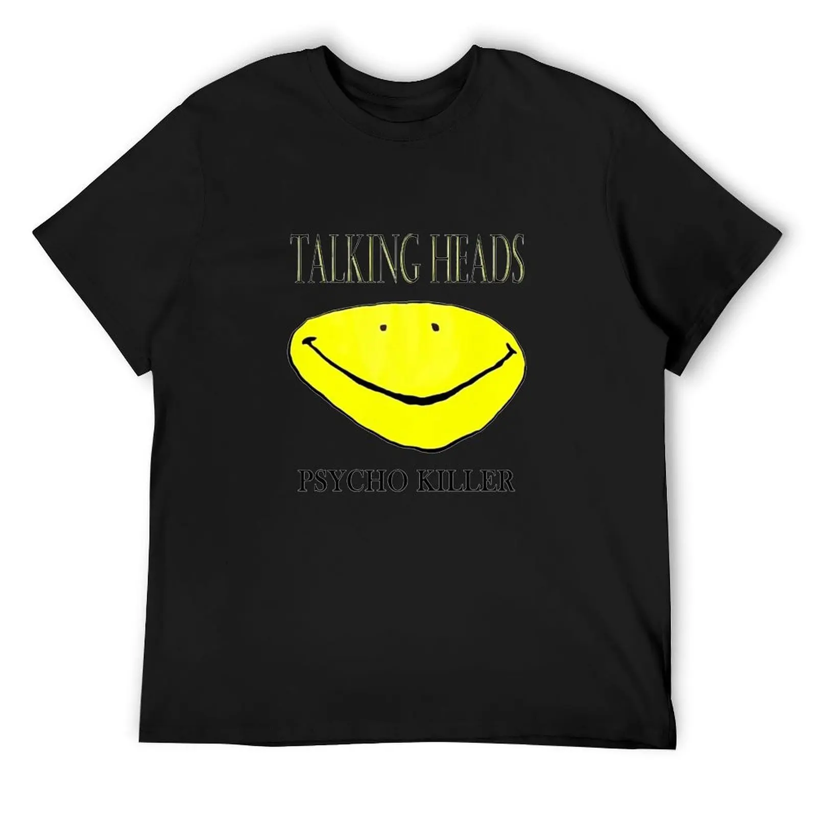 

Talking Heads Psycho Killer T-Shirt graphics vintage graphic tee oversized Short sleeve tee men