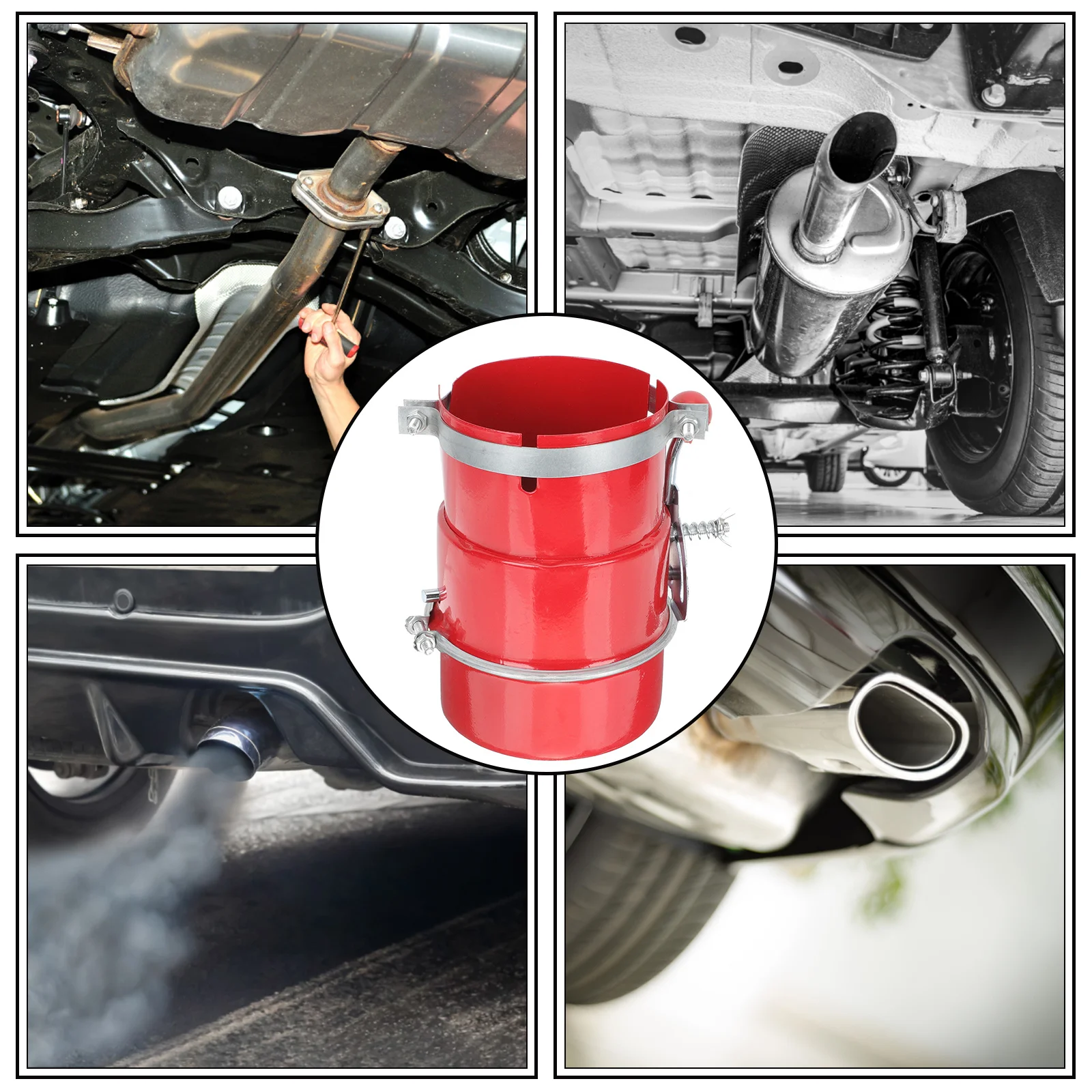 شرارة 110 مم لنظام العادم، حماية مقاومة للحريق من الفولاذ الكربوني عالي التحمل، مناسبة للدراجة الترابية، دراجة عادية #2