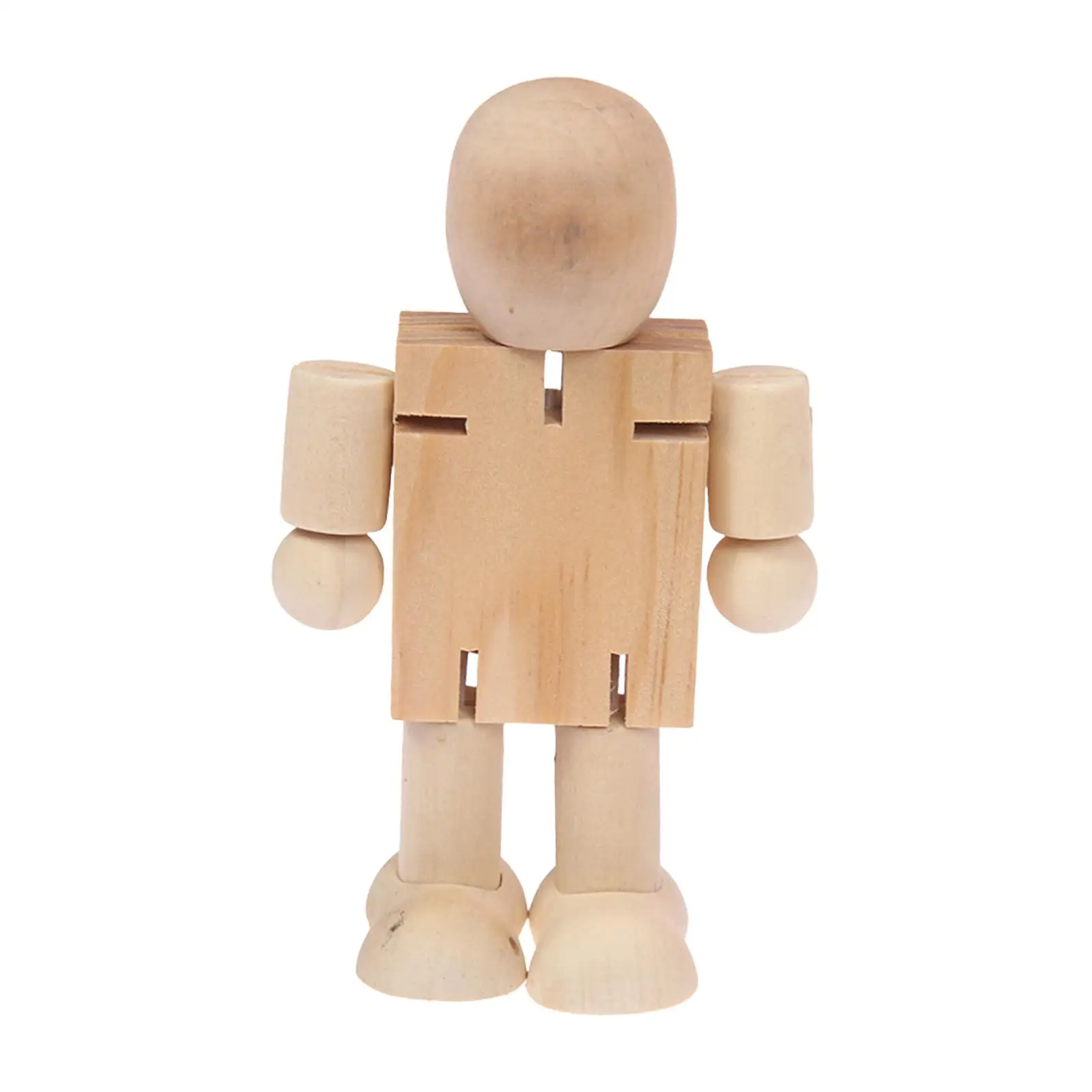 

2xUnfinished Wooden Figure DIY Handicraft Versatile for Painting Smooth Surface Party Favors