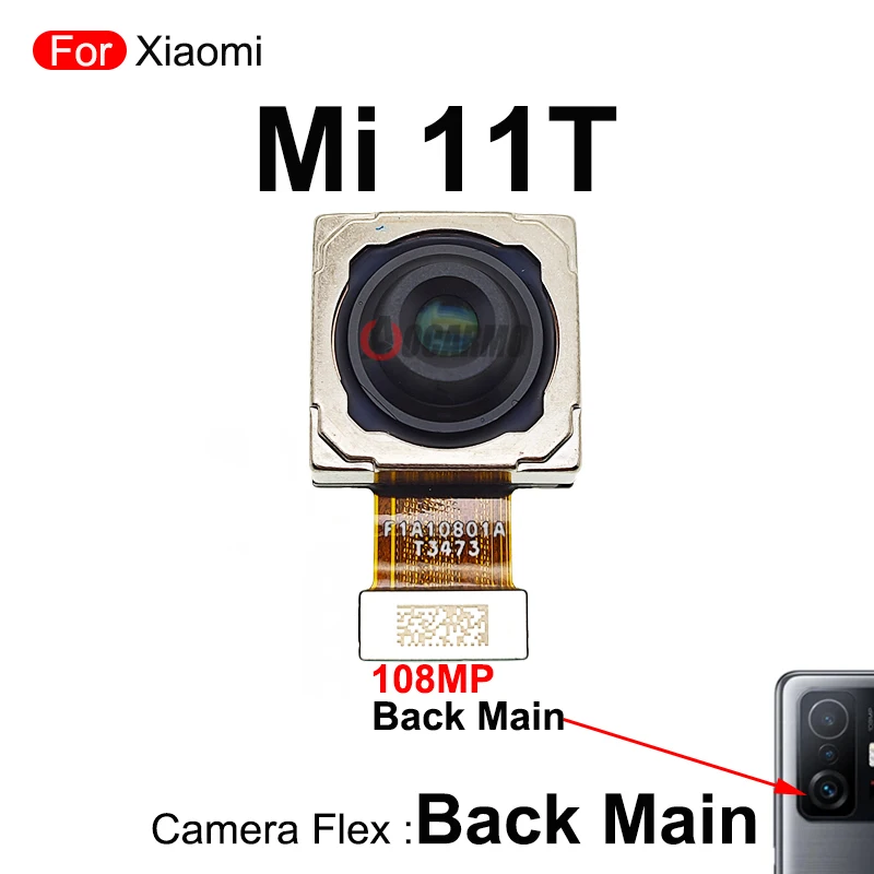 Aocarmo Back Rear Main Camera + Ultra-Wide + Telephoto Macro Cameras Flex For Xiaomi 11T Mi11T Pro