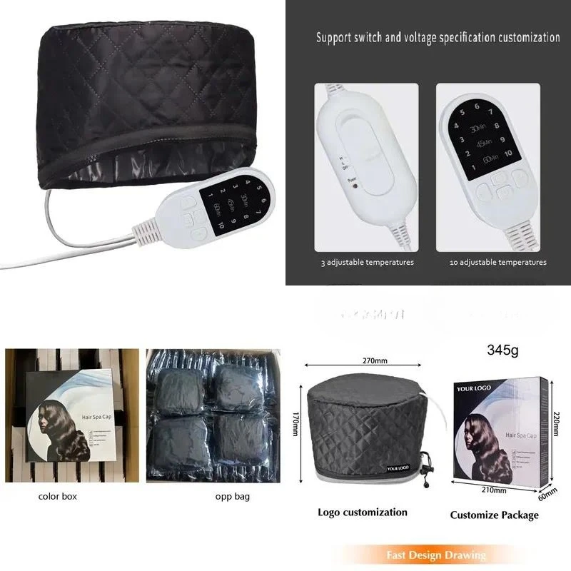 for  Custom  Professional Hairdressing Spa Beauty Deep Conditioning Heating Cap Evaporating Cap