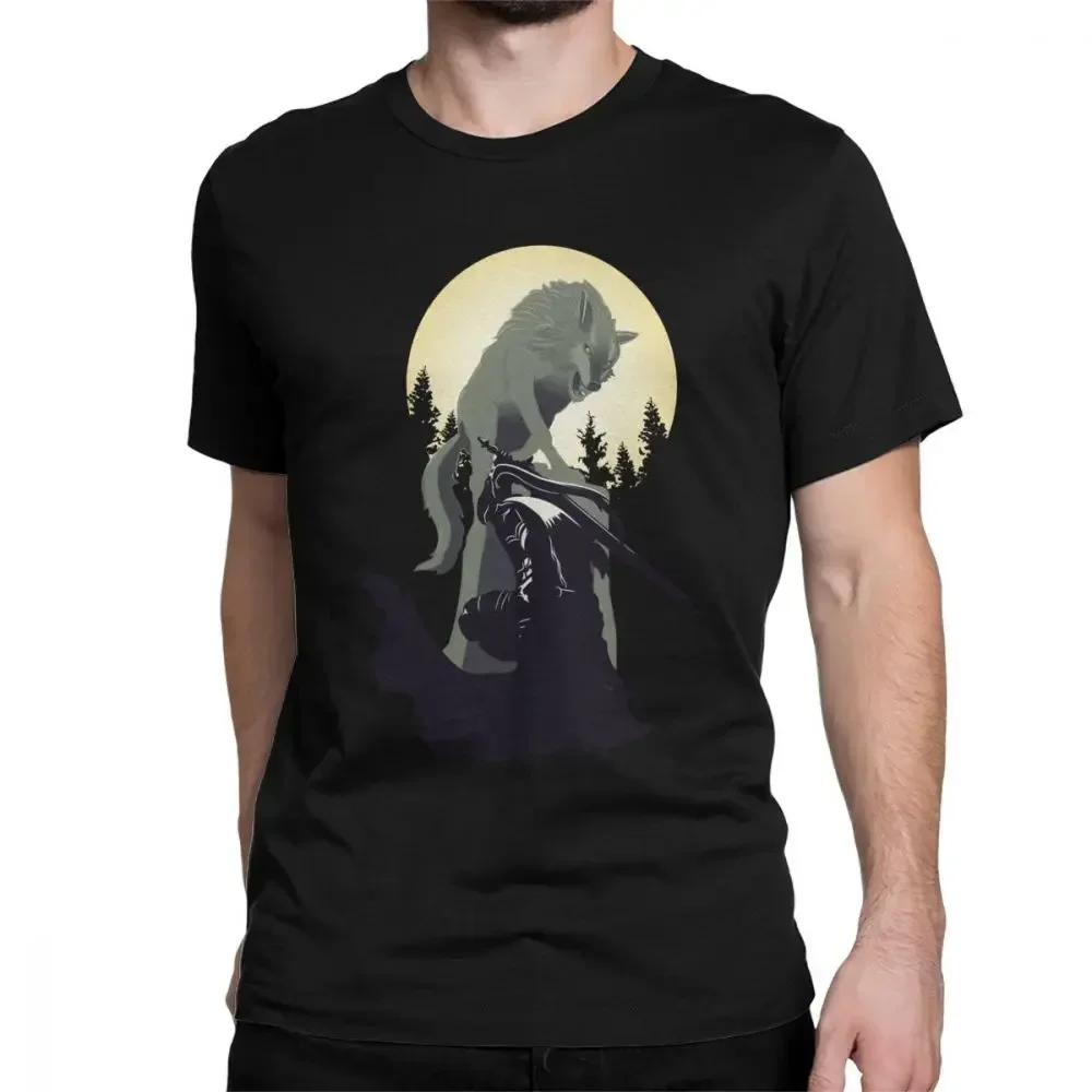 Knight Artorias And Sif Dark Souls T-Shirt Men 100 Premium Cotton T Shirt Praise The Sun Bloodborne Game Short Sleeve Tee Europe