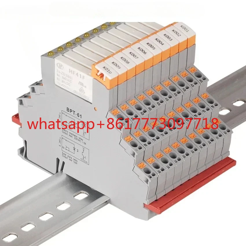 

BPT-61 HF41F 24-ZS 10 шт. автоматическое подключае пружинное реле на DIN-рейку 24 В в 6 А 250 В переменного тока/30 В постоянного тока модуль электронного реле напряжения и плата