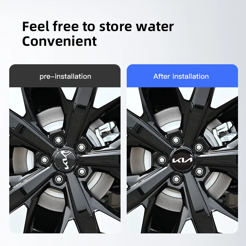 4Pcs 58mm Car Wheel Center Hub Caps Emblem Decorative Cover For KIA EV9 EV6 Stinger Niro K5 K9 Sorento Ceed Sportage Forte RIO view 4