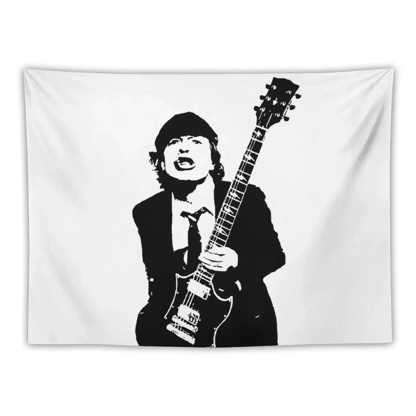 

GIFTS AND PORTRAIT of Angus Australian Rock Star GIFTS FOR YOU IN 2021 FROM MONOFACES Tapestry For Bedroom Tapestry