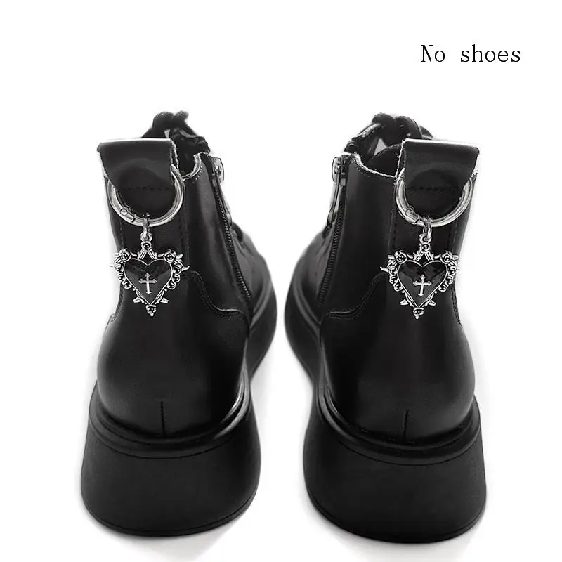 1/2Pcs Personalized DIY Decoration Gothic Style Rose Heart Cross Shoe Boot Pendants Suitable For Parties And Daily Wear Sc03dbce2bd7341cb833d1497d7c76de17