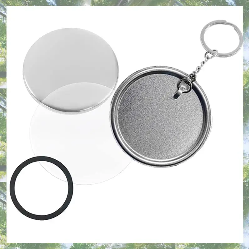 

Premium-Button Maker Keychains Supplies,58Mm/2.25 Inch Pin Making Kit For Button Maker Machine,Metal Button Badge Sets