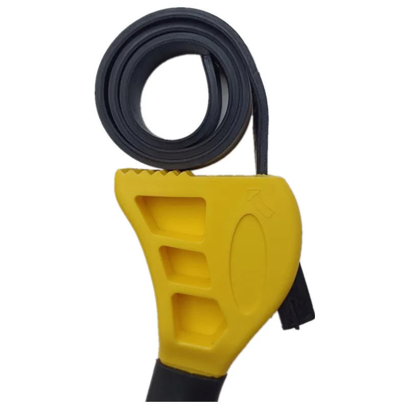 For Mechanics Plumbers DIY Rubber Strap Wrench 2pcs Set 6 IN and 8 IN Length Adjustable Reinforced Rubber Pipe Wrench Jar Opener