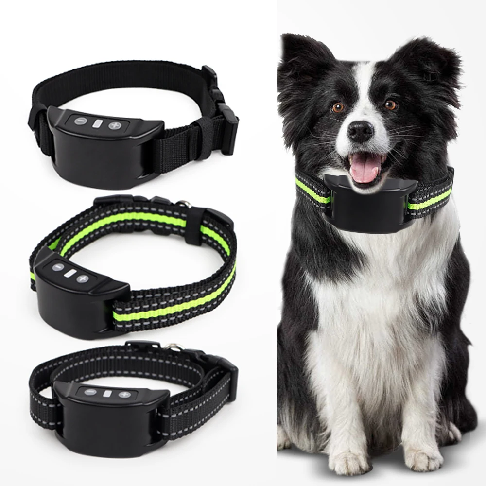 Automatic Dog Stop Barker Electric Pet Dog Collar Ultrasonic Pet Dog Barking Stoper Shock Collar Dog Fence Stop Barking Device