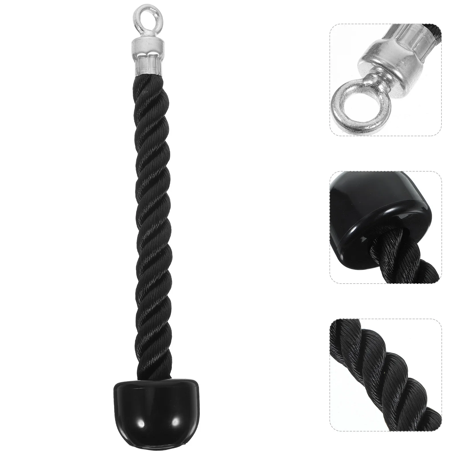 

Fitness Drawstring Heavy Duty Nylon Biceps Triceps Strength Training Rope for Home Gym Lat Ab Machine Cable Pulley System