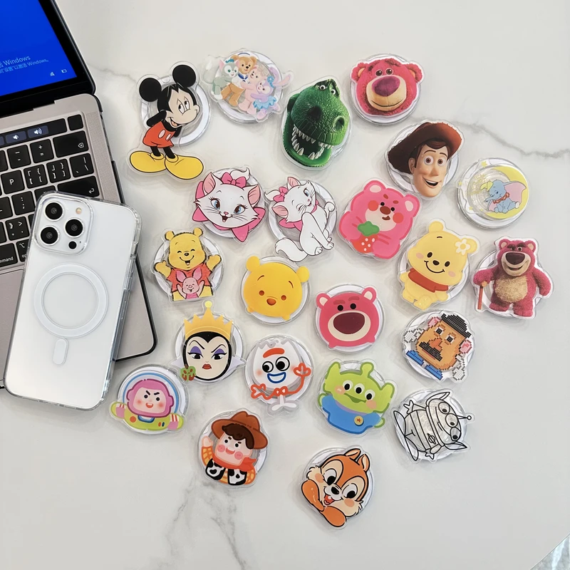 

Disney Toy Story Mickey Mouse Marie Cat для Magsafe, магнитная ручка для телефона, подставка для iPhone, складной держатель для беспроводной зарядки