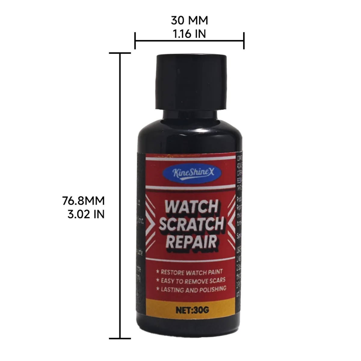 Reparação rápida de arranhões e creme polonês restaurador multi-superfície para relógios, joias, removedor de oxidação de aço inoxidável e metal