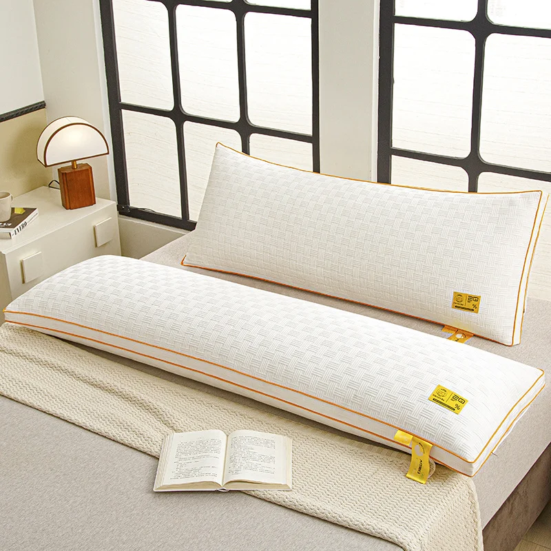 Gray Pillow Core Home Soft Filling Cushion 48x100/48x120/48x150/48x180 Lengthen Pillows Quilted Sleeping Cushions almohada