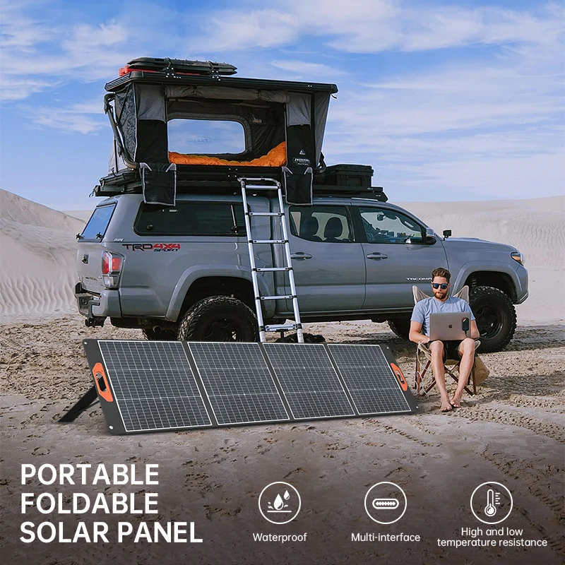 Wholesale 300W Portable Polymer Aviation Material Solar Panels Waterproof Foldable Solar Charger Laptops Cell Phones Tablets