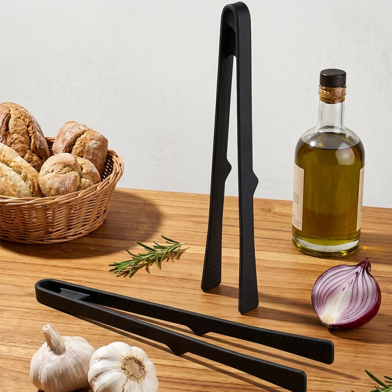 All-in-one silicone anti-scald tongs for steak grilling, heat-resistant, high-temperature, household kitchen cake and bread food