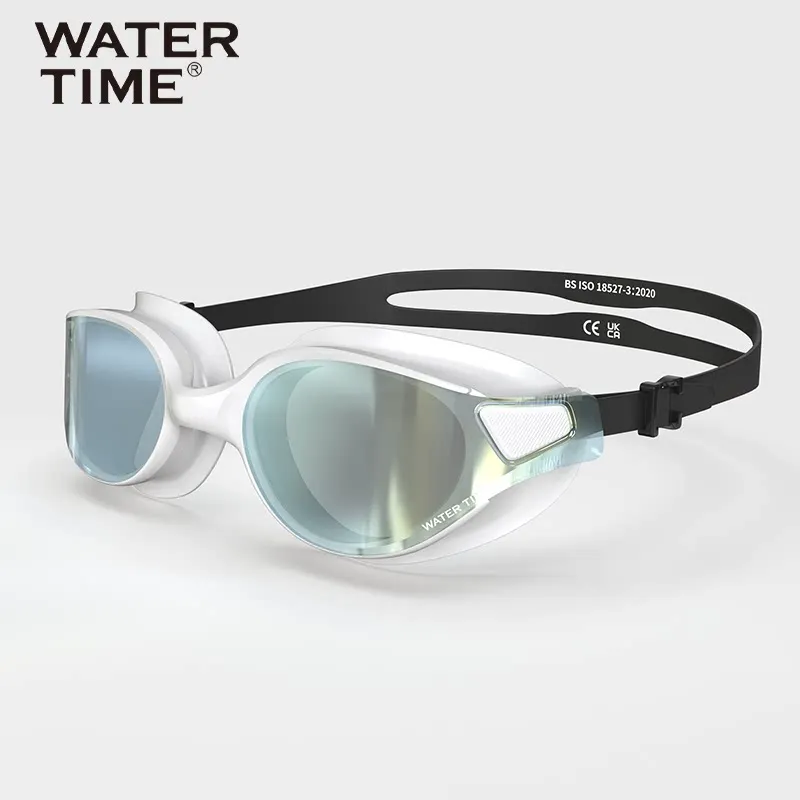 WATERTIME swimming goggles with large frames, high-definition anti-fog feature, professional style, suitable for both men