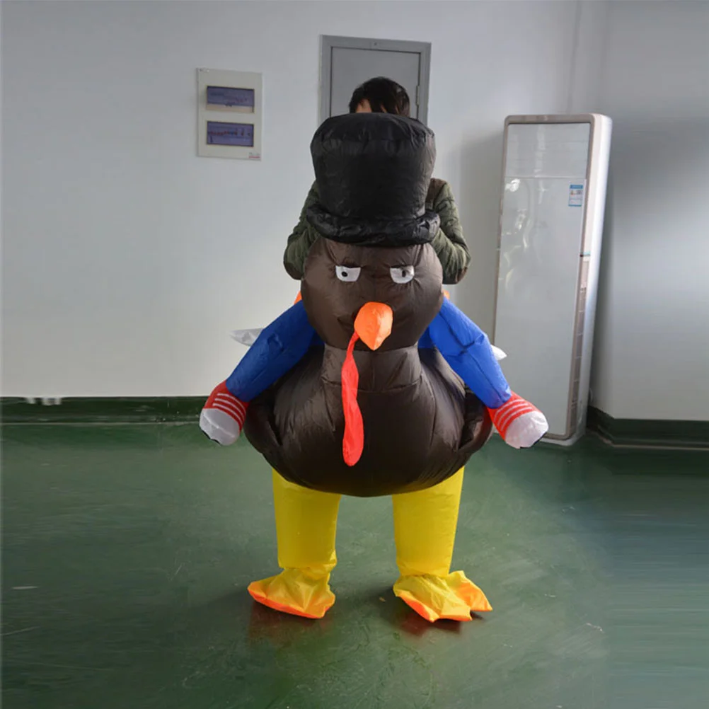 Make up Inflatable Costume Halloween Costumes Thanksgiving Turkey Dressing Blow Suit