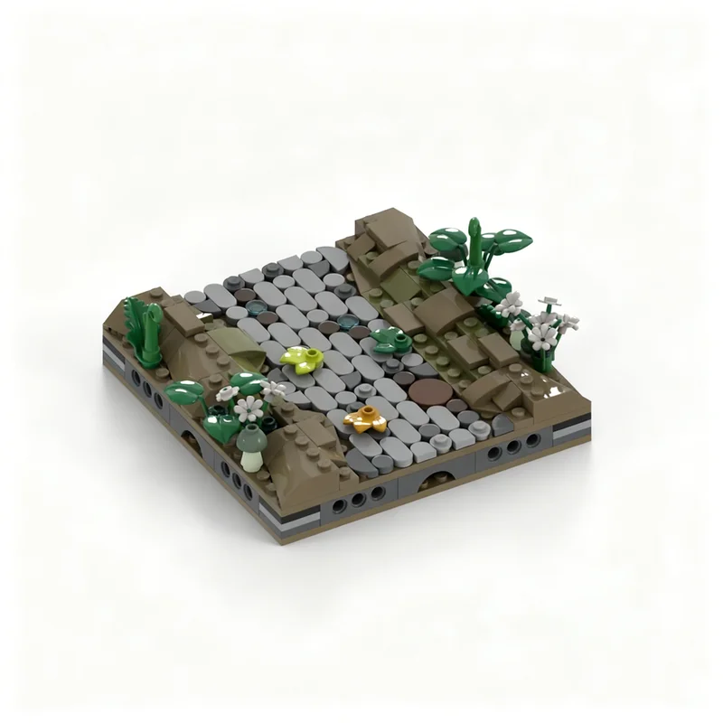 

199pcs MOC Rivendell MILS Straight Paved Path Hobbit Lord Rings The Model Building Blocks Christmas Gifts Construction Toys