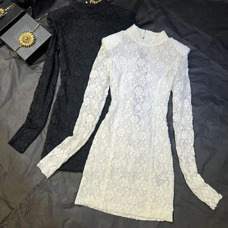 2026 New Dress Collection: Fitted waist, body-hugging silhouette, long sleeves, short hemline. Backless evening cocktail dress.