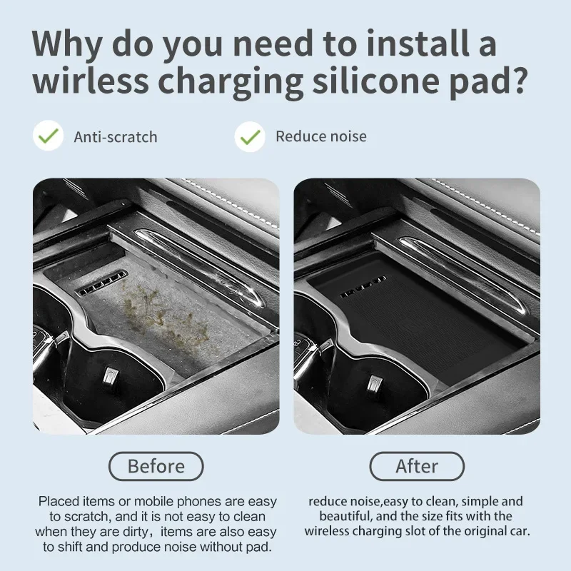 

Non-slip Pad Protective Pad for Chery OMODA C5 2022-2025 Wireless Charging Pad Accessories Car Phone Charger Mat