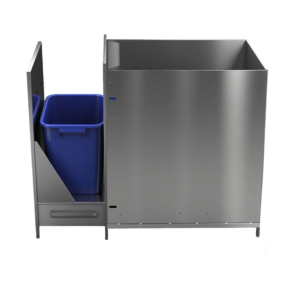 

SUS 304 Stainless Steel Single Classic Series Pull-out Trash Can Drawer Outdoor Kitchen Cabinet BBQ Island Barbecue Accessory