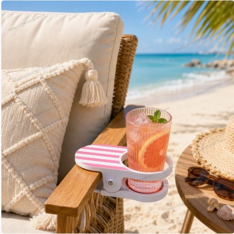 For Multifunctional Beverages Folding Outdoor Beach Pool Cup Holder Sofa Armrest Cup Holder Floating Tray Cup Holder