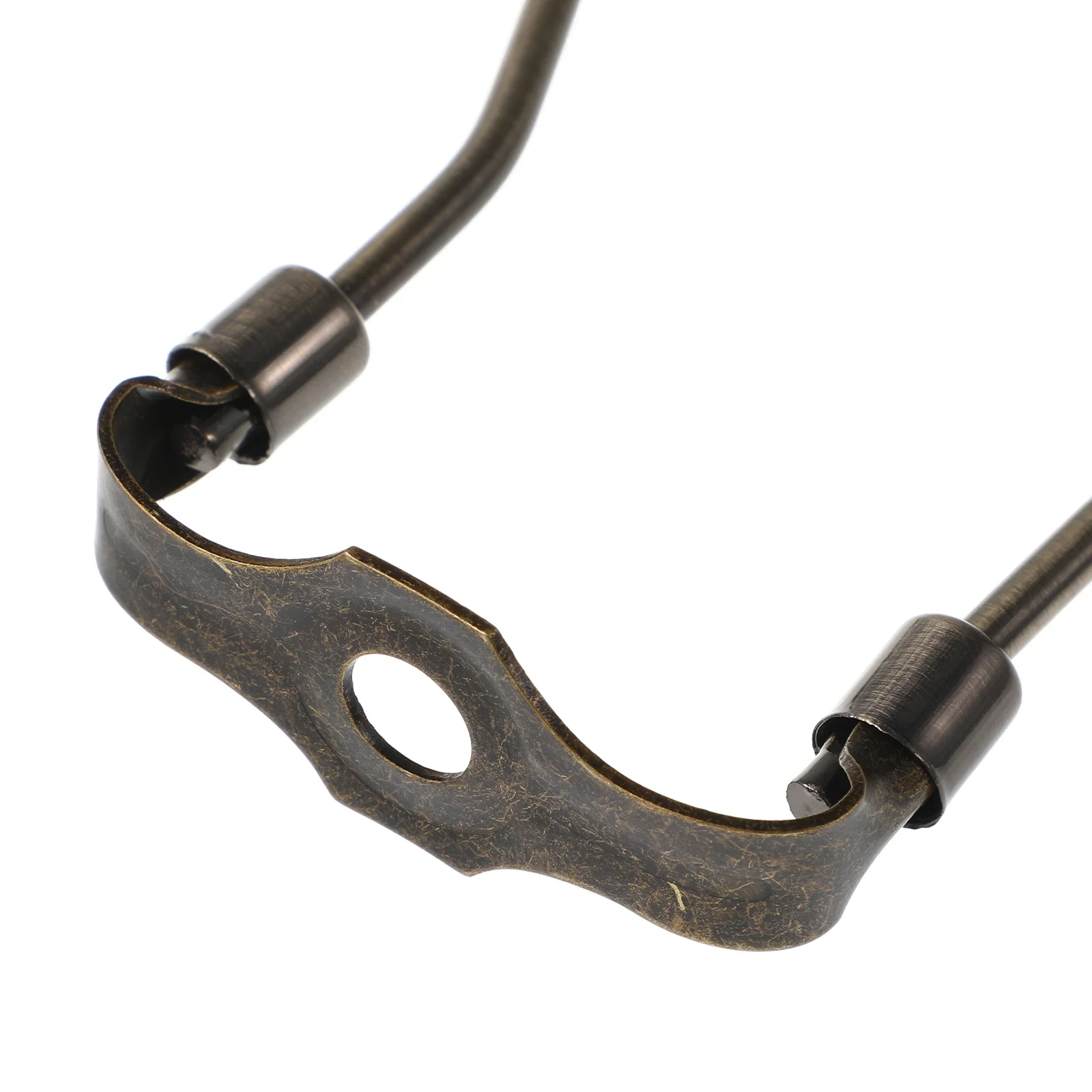 1Pcs 8 Inch Bronze Horn Lamp Rack Metal Bracket Safe and Durable Practical Home Decoration Lamp Harp Holder Horn Light Bracket