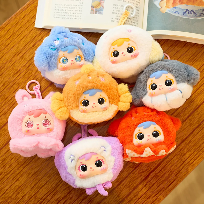 

Finding Nemo Samuel Three Fuzzies, плюшевая слепая коробка, милый брелок, кукла, мягкая игрушка, фигурка животного, коллекционная девушка, подарок, декор стола