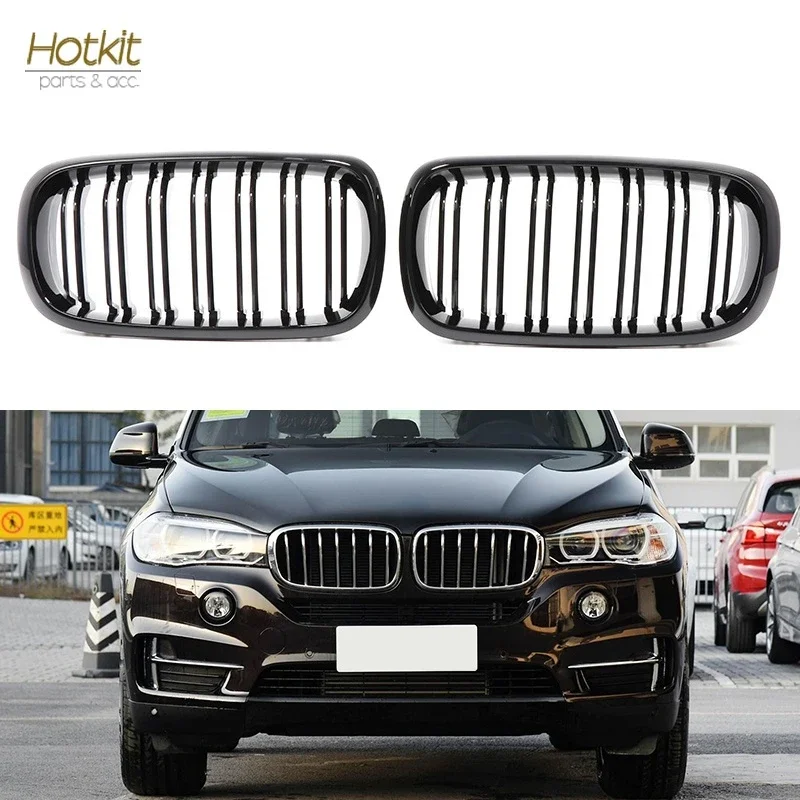 

Решетка радиатора переднего бампера X6 F16, черная решетка радиатора для BMW X5 F15 X5M F85 2014-2018 X6 F16 X6M F86 2015-2019