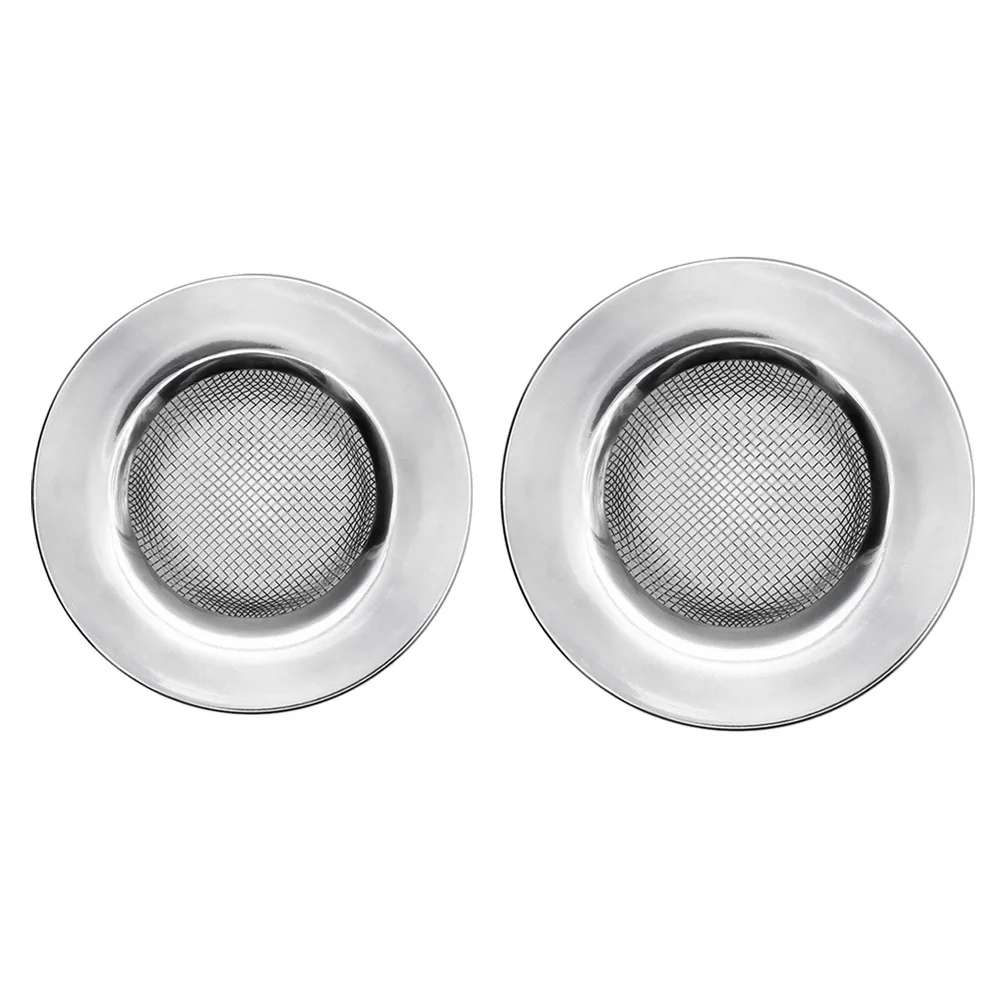 2Pcs Rust-Free Stainless Steel Sink Strainer Easy Clean Filter for Kitchen Floor Drain Sewer Sink Strainer Bathroom - Image 6