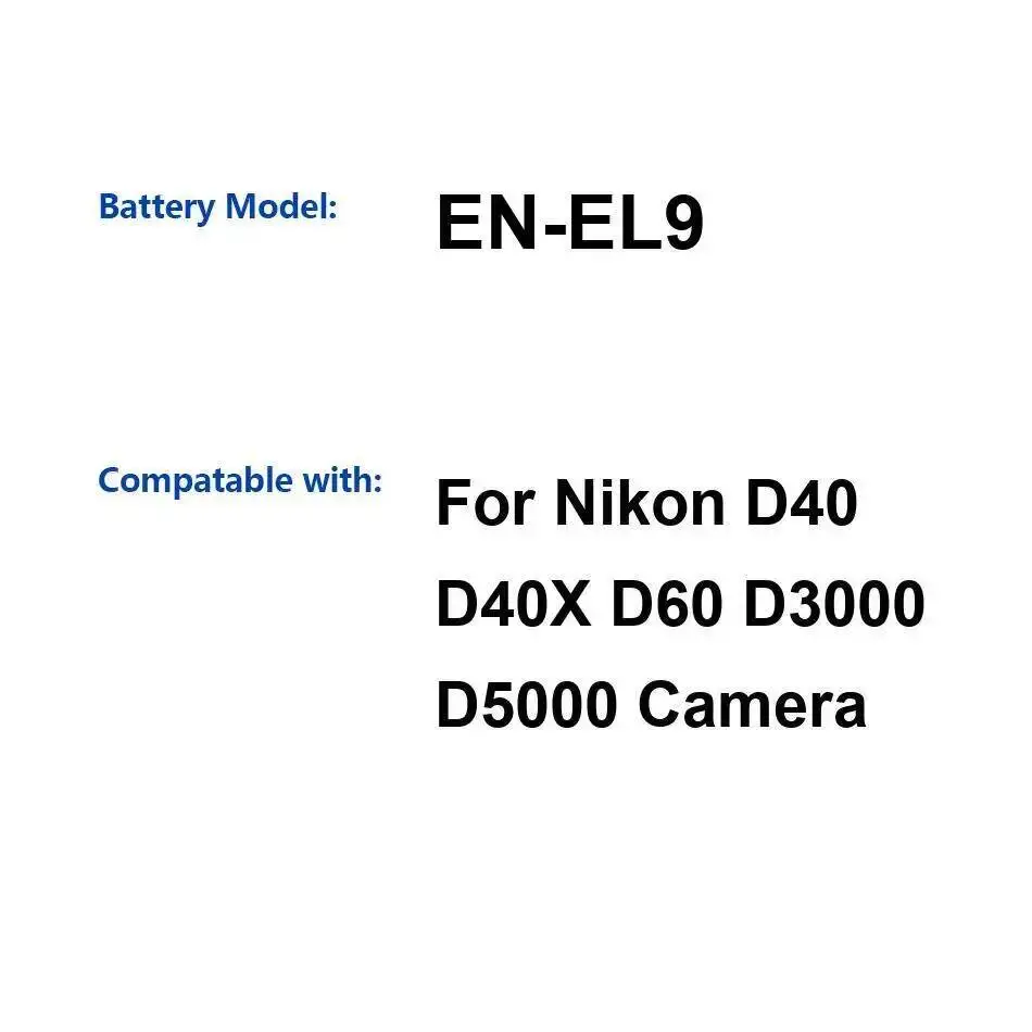 For Nikon D40 D40X …