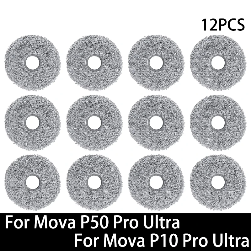 Reserveonderdelen voor Mova P50 Pro Ultra / Mova P10 Pro Ultra robotstofzuiger: hoofdborstel, zijborstel, HEPA-filter, dweil, stofzak, accessoires