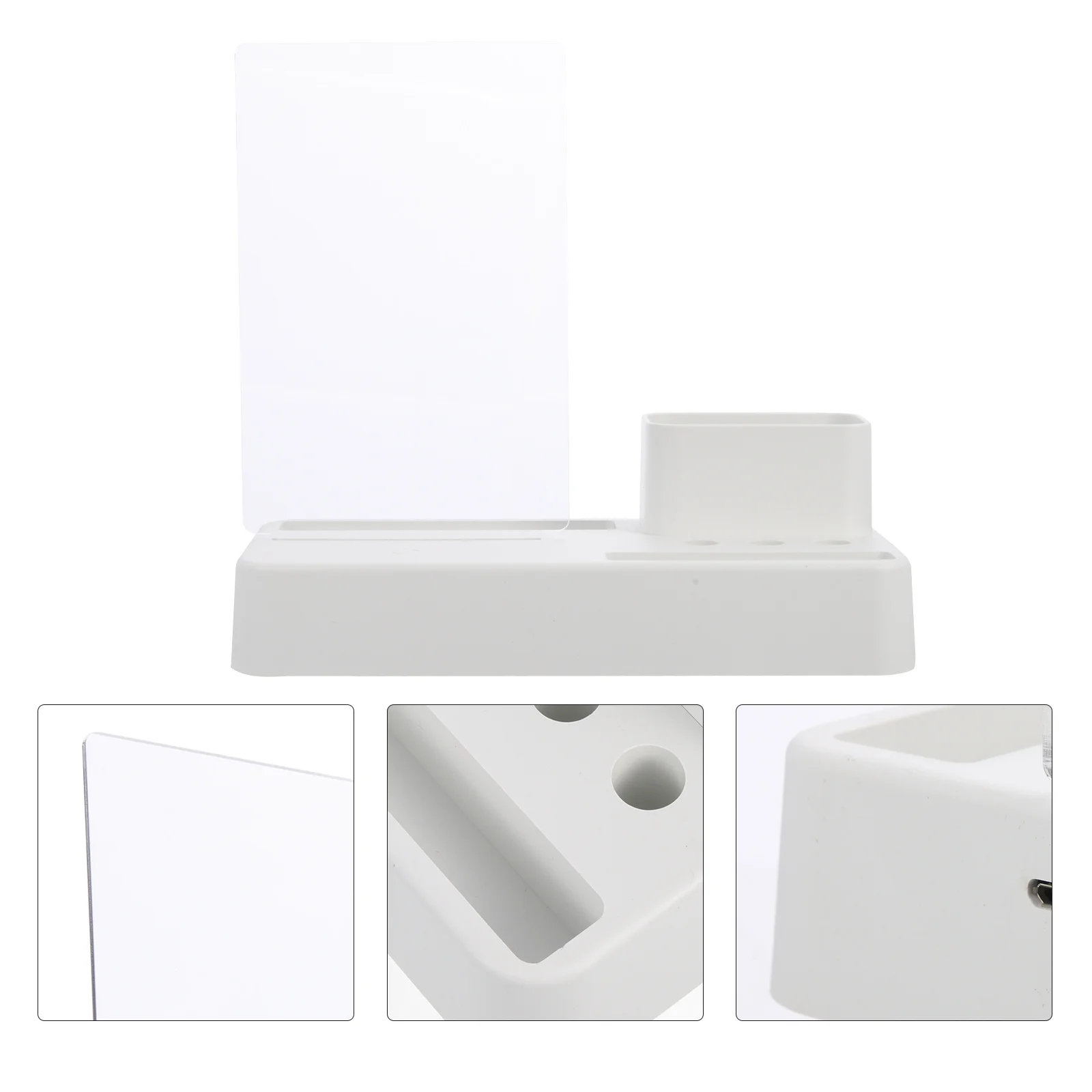 Clear Acrylic Message Board Desktop Whiteboard for Home Office Classroom Erasable Memo Writing Note Board with Pen