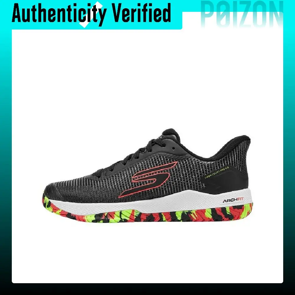 Skechers GO PICKLEBALL MENS Low top Running Shoes Men's Black Multicolor 246109C-BKMT