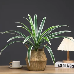 60cm 18 Forks Large Artificial Plants Fake Bracketplant Bouquet Plastic Orchid Leafs Big Tree Branch For Home Garden Floor Decor