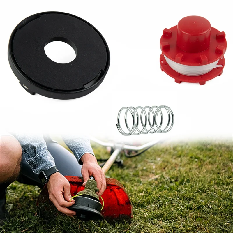EYFL-For  CE-CT 36/30 Trimmer Spool Line Spool Cap Cover Spring 3Pcs/Set Garden Power Tool Spare Parts