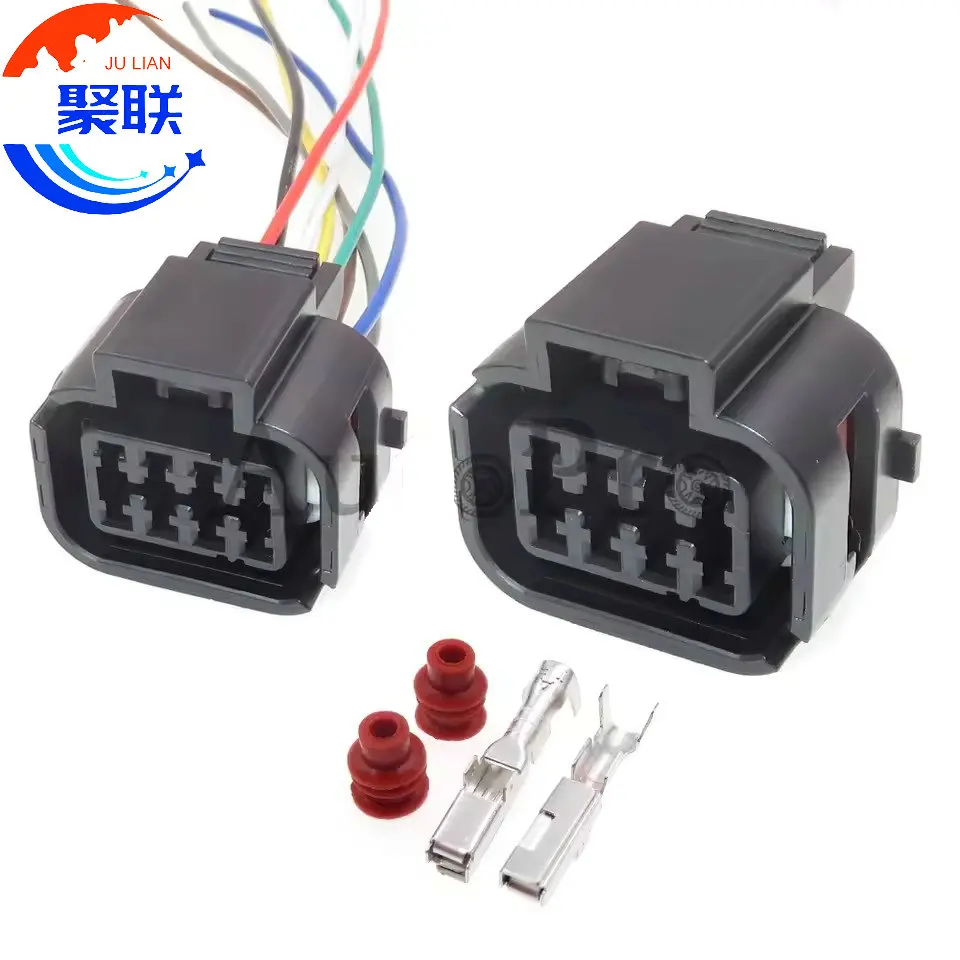 

1 комплект, 8-контактный MG644345-5 MG 644345-5 автоматический разъем проводки с штекером жгута проводов с контактами или уплотнениями