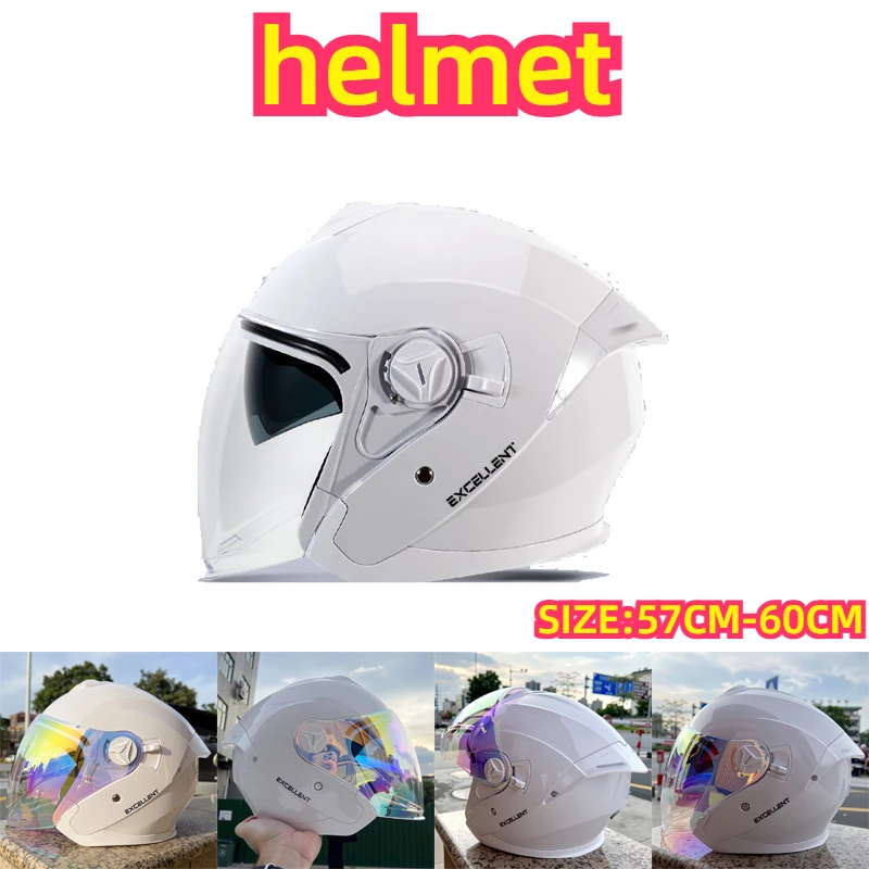 

Lightweight Electric Motorcycle Half Helmet Summer Sunscreen Breathable Safety Helmet Unisex Four Seasons Riding Helmet