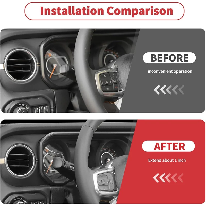 

Accessories For Turn Signal Lever Extension Indicator Switch Extension For Jeep Wrangler JL Gladiator JT 2018-2025