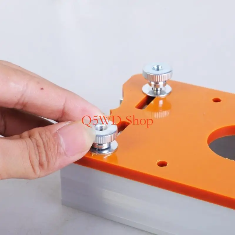 Q5WD Router Slotting Locators 2 in 1 Palms Router Base Router Slotting Bracket for 65mm Trimmers Carbinet Close
