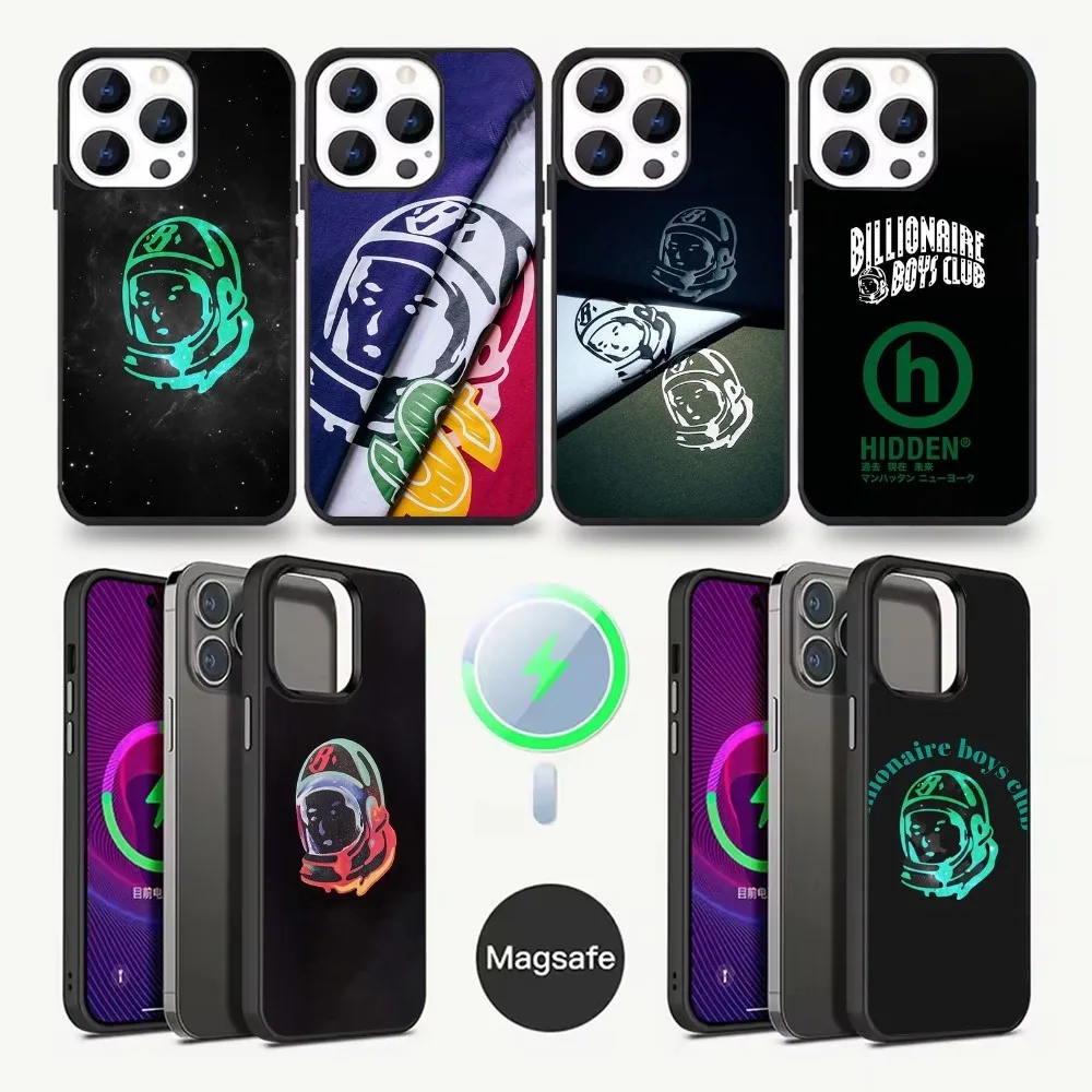 Чехол для телефона B-BillionaireS Boys Club BBS для iPhone 16,15,14,13,12,11, Pro, Max, Plus, Mini, Magsafe, Магнитный чехол для беспроводной зарядки