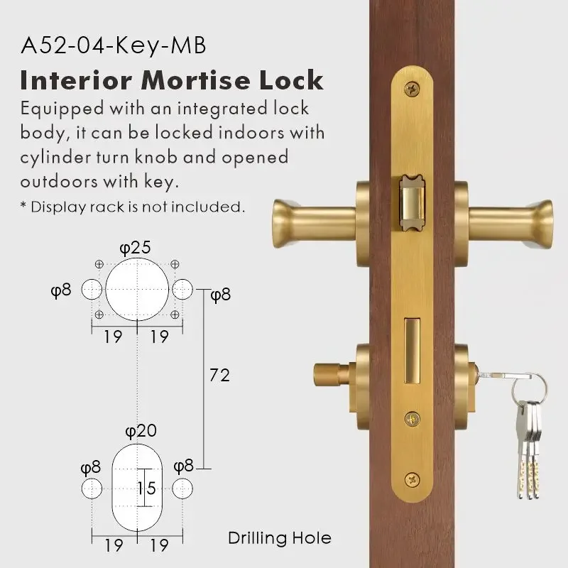 Nurlin Messing Plat Antiek Brons Mat Goud Zwart Binnendeur Hendel Passage Privacy Badkamer Slot Comfortabele Touch