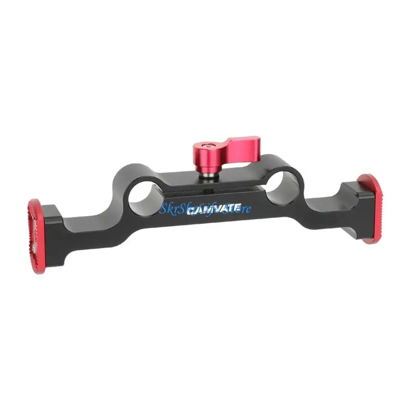 E65E Aluminum 15Mm Rod Clamp Drill Adapter For DSLR Shoulder Mount Studio Camera
