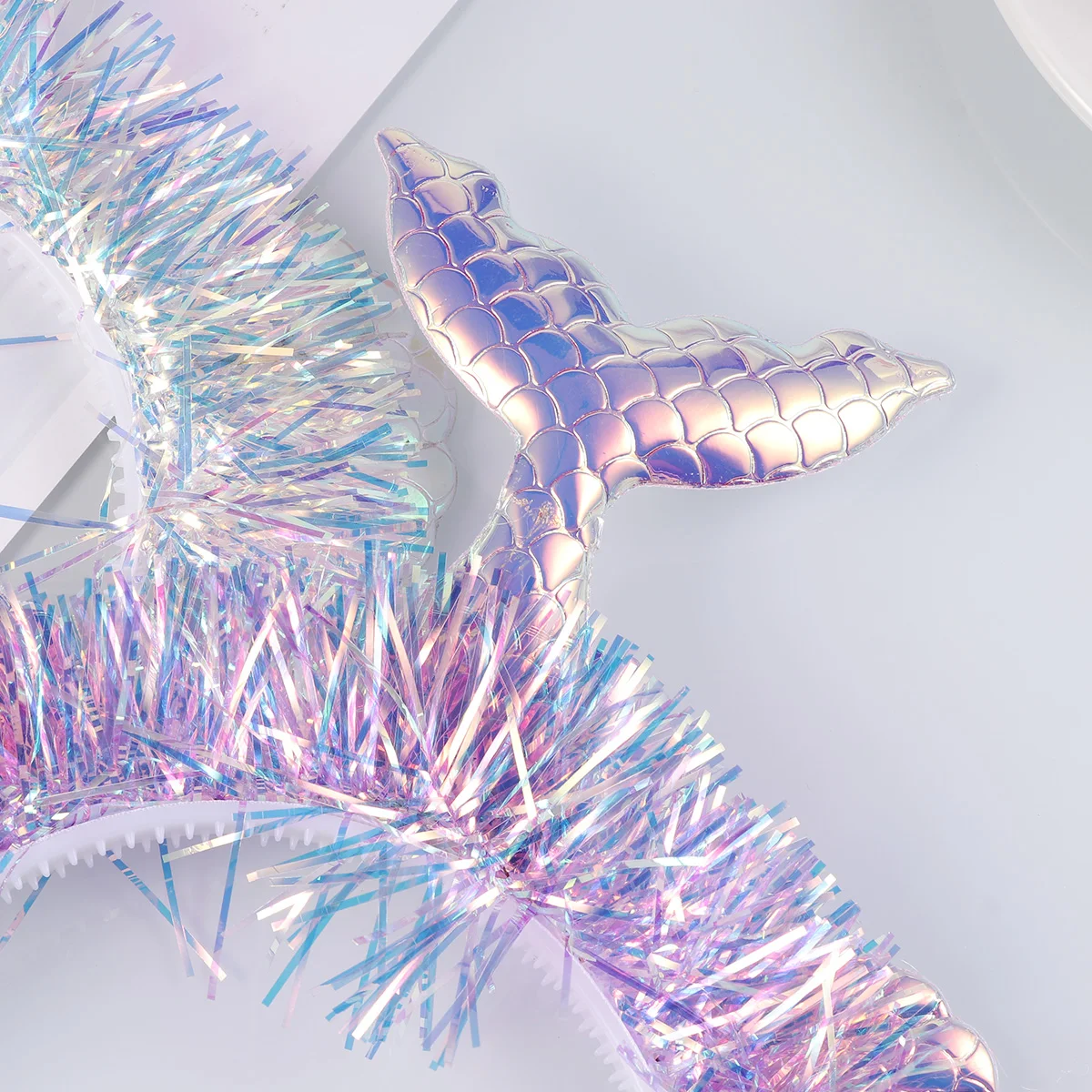 

4Pcs Mermaid Headb Mermaid Headpiece Hoop Festivals Kids Hairb Birthday Party Gold White Purple Blue HairTool