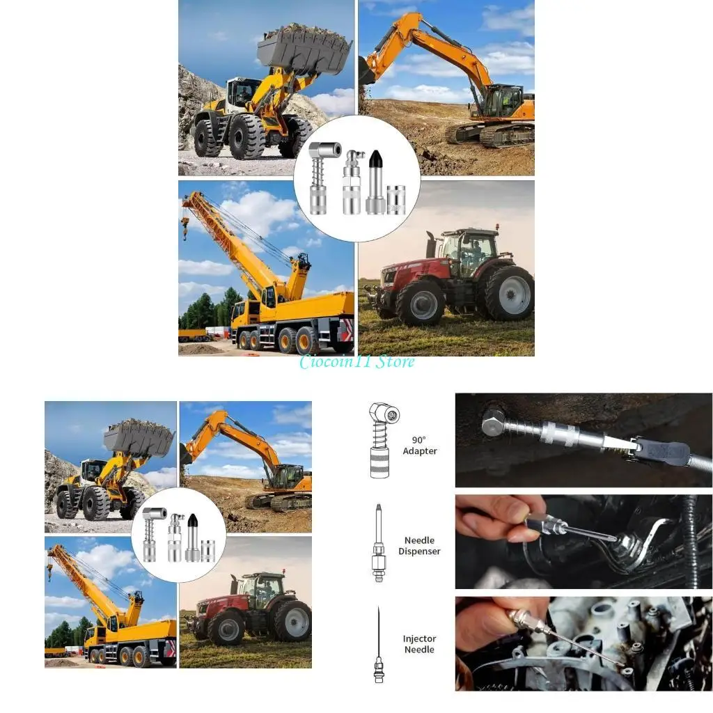 

Y1UB 90 -градусный инструмент подгонки соединения для инъекции смазки в герметичные CV -суставы смазки смазки