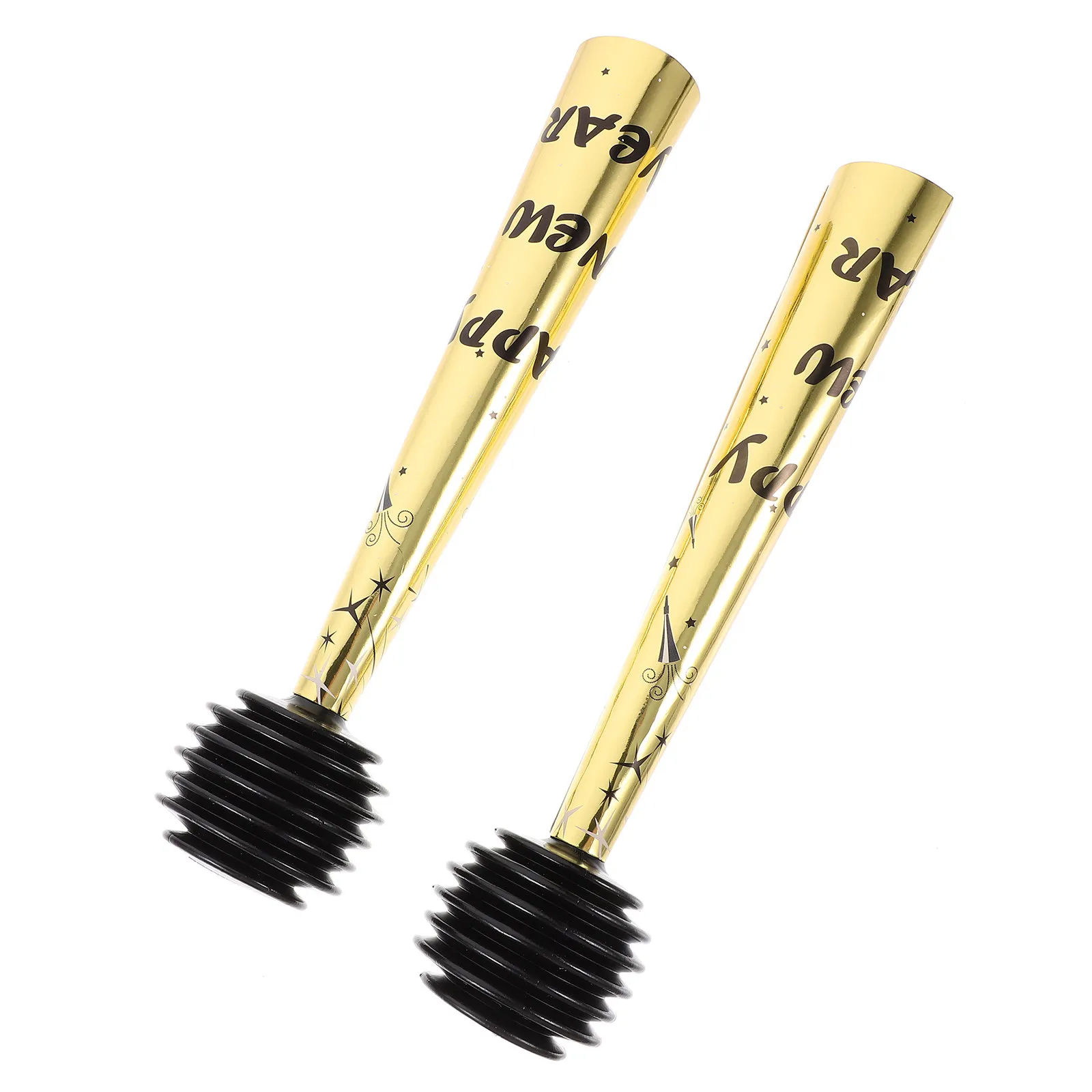 

2Pcs Party Horns Hand Push Cheering Prop for Birthdays Weddings Concerts Football Games Halloween Festivals Portable Noise Maker