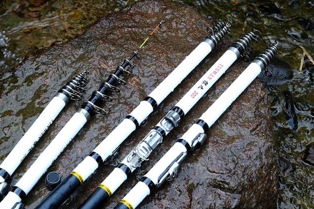 3M 2.7M 2.4M 2.1M 1.8M 1.5M Teleskop-Angelrute zum Felsangeln, Spinn-, Fliegen-, Karpfen- und Feederangeln, Kohlefaser, Pesca Mini Reiserute mit Rollenhalter – Detail 19
