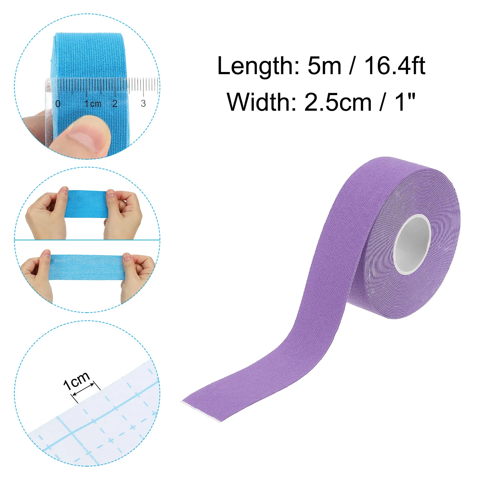 1/3 Roll 2.5cm Aerial Hoop Tape Athletic Tape Adhesive Non-Slip Grip Tape Yoga Rig Sport Tape for Wrapping Exercises Gymnastics