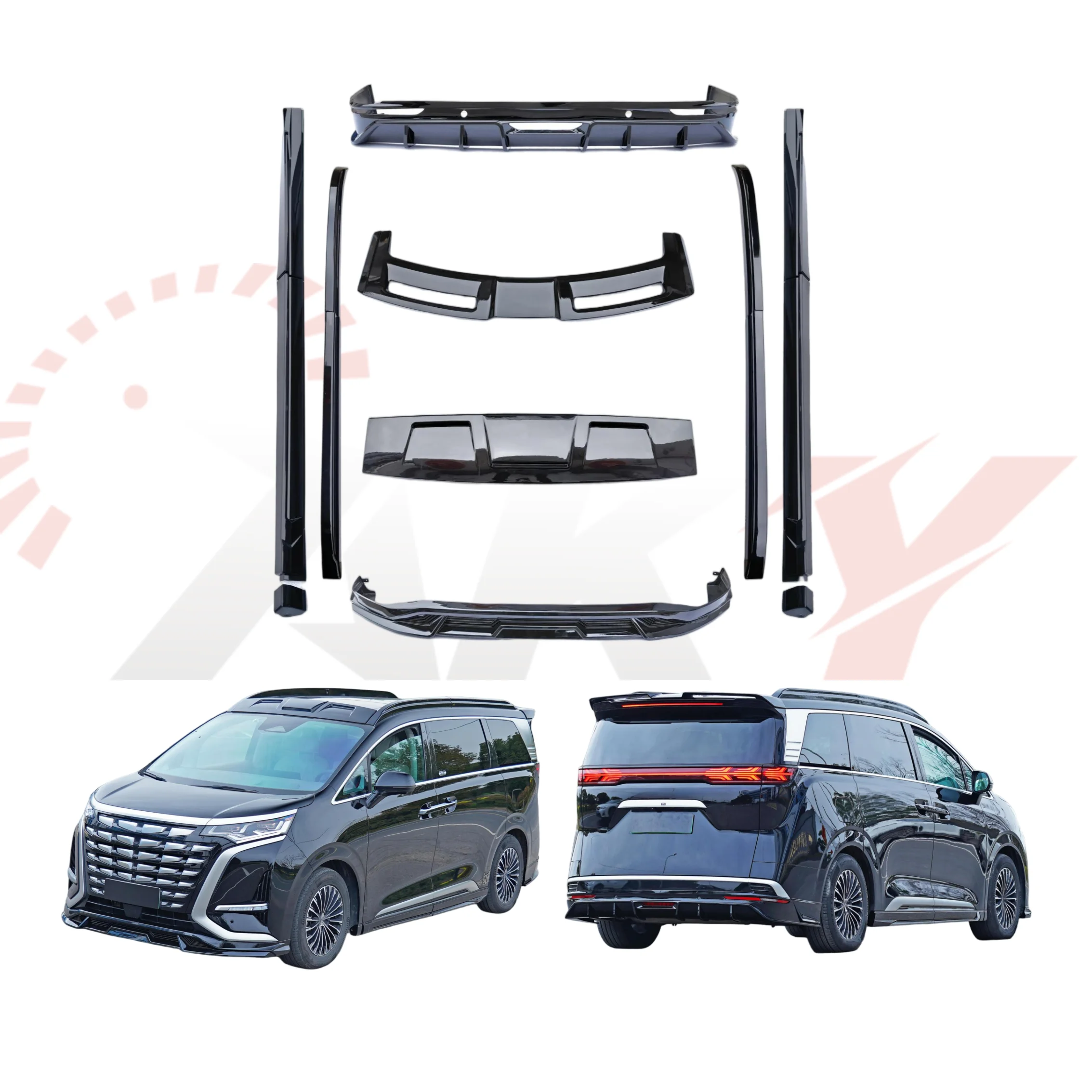 

Discount Price for DENZA D-9s DC Style New Model Upgrade Front Lips Side Skirt Diffuser Spoiler Accessories Easy Installation