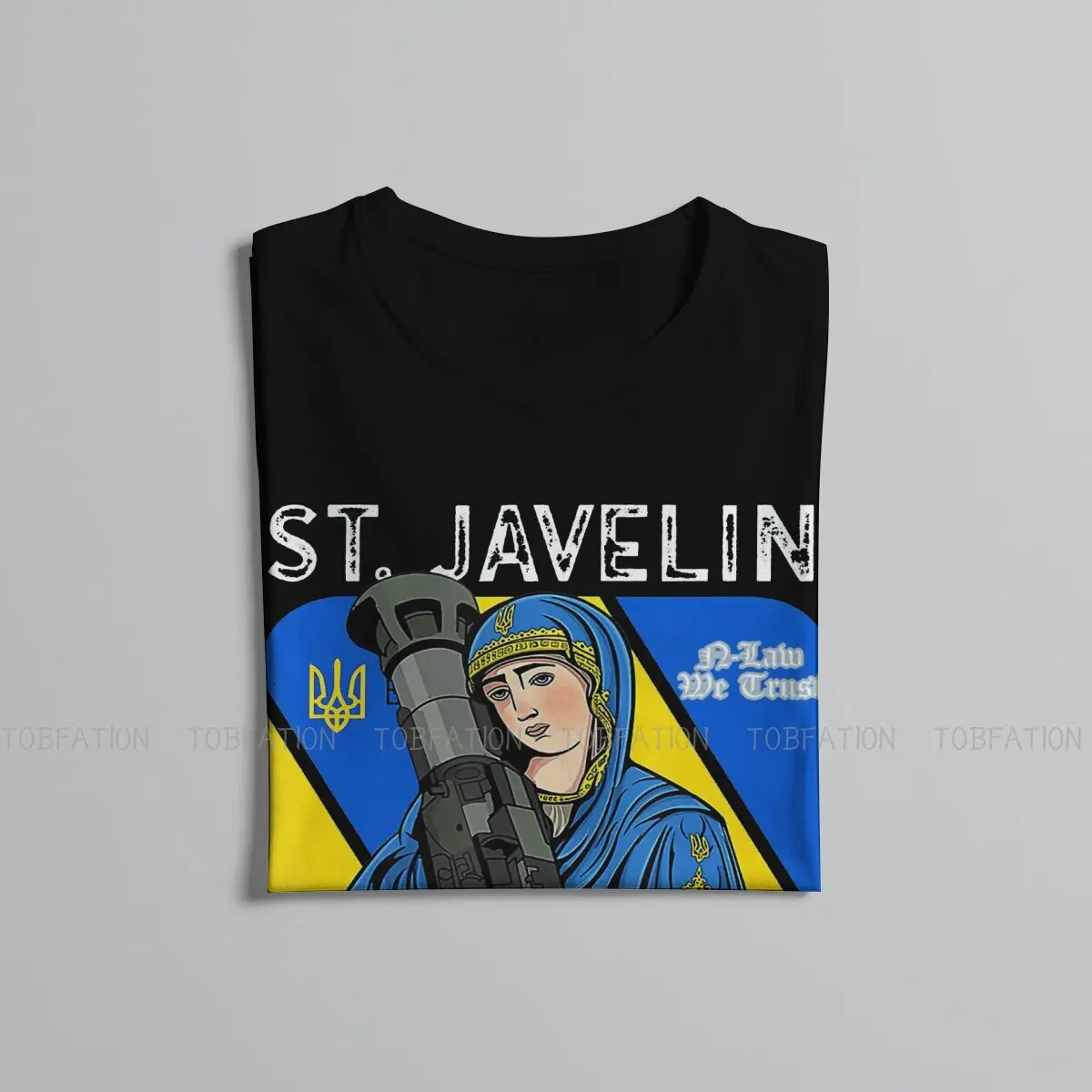 St Javelin Protector of Ukraine Tshirt New Arrival Graphic Men Classic Alternative Summer Men Streetwear Cotton Harajuku T Shirt